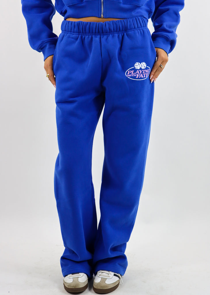 Mayfair Playing with Fate Wide-leg Sweatpants ★ Cobalt Blue