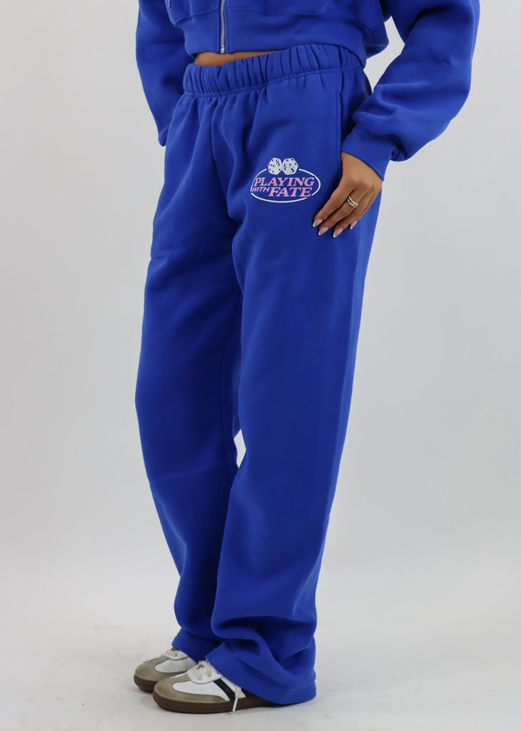 Mayfair Playing with Fate Wide-leg Sweatpants ★ Cobalt Blue