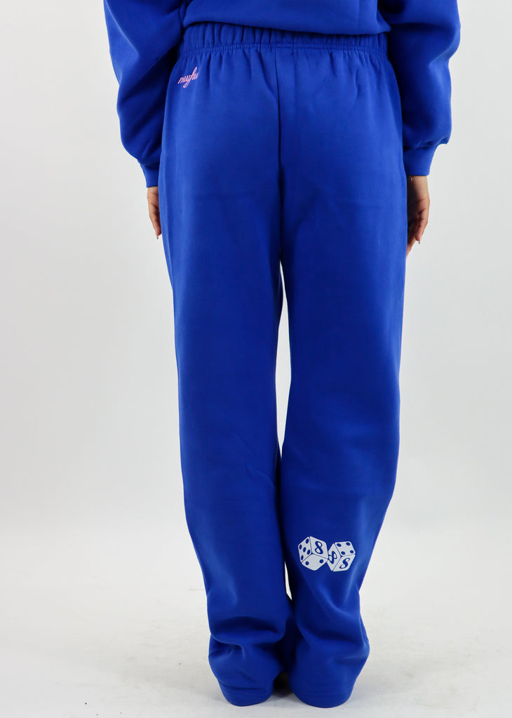 Mayfair Playing with Fate Wide-leg Sweatpants ★ Cobalt Blue