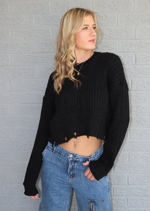 Midnight Rain Sweater ★ Black