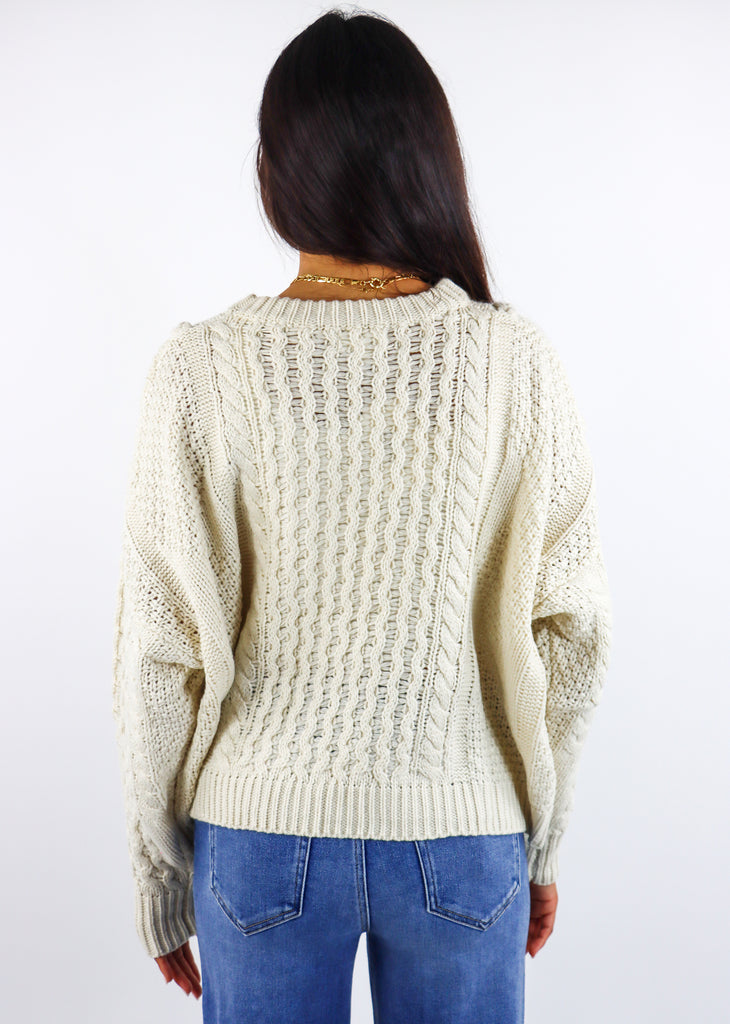 Miss You More Sweater ★ Cream