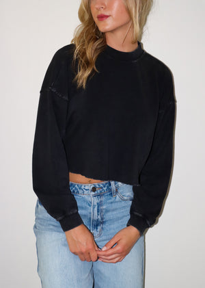 Malibu Nights Long Sleeve Top ★ Vintage Gray