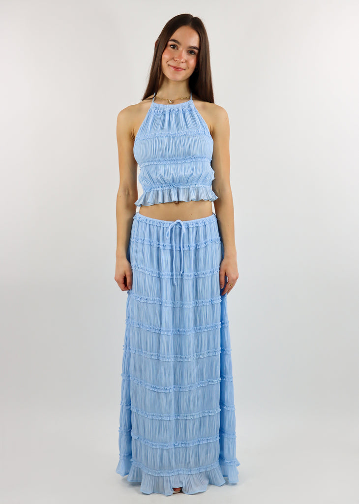 Santorini Maxi Skirt ★ Baby Blue