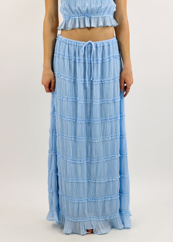 Santorini Maxi Skirt ★ Baby Blue