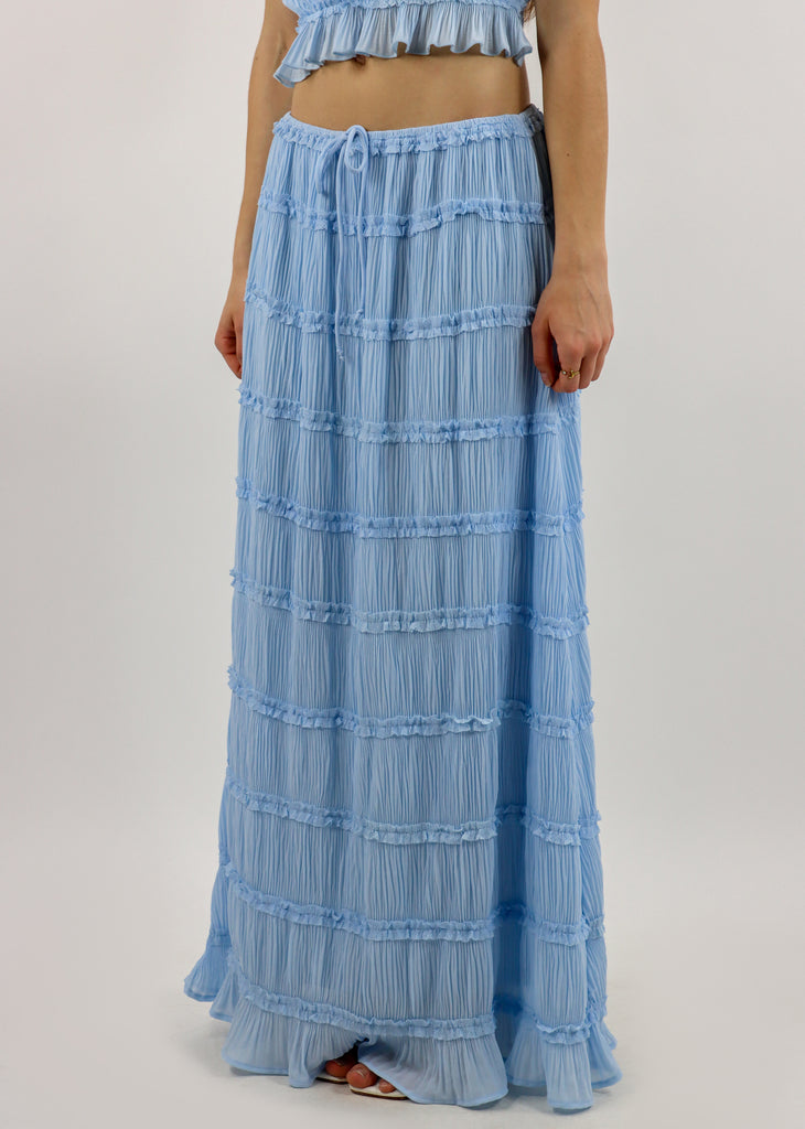 Santorini Maxi Skirt ★ Baby Blue