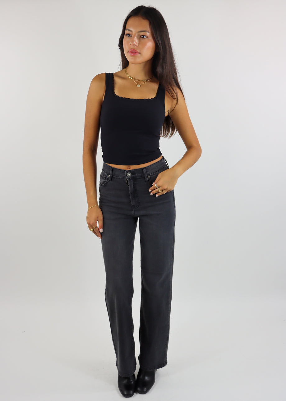 Rock N Rags Do It All Lace Tank ☆ Black