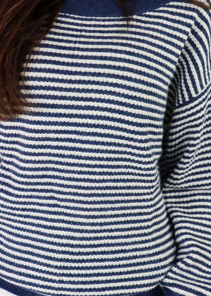 All The Time Sweater ★ Blue and White