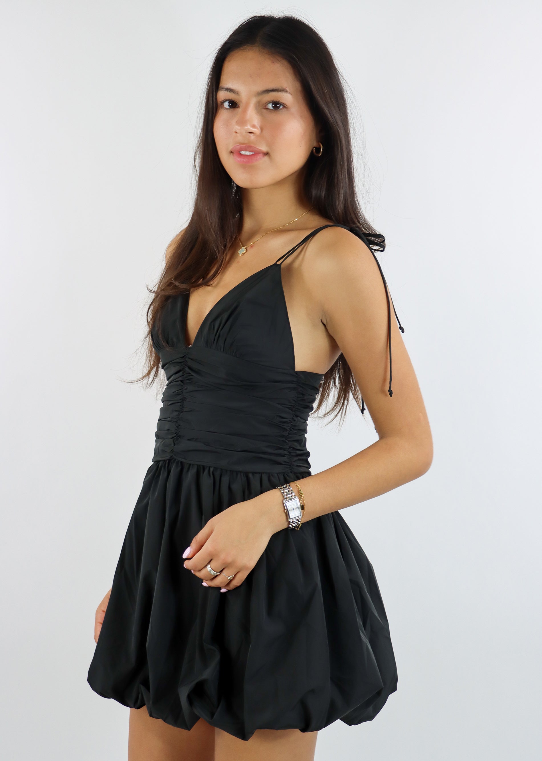 Closer to The Sun Bubble Dress Black Medium Closer to The Sun Bubble Dress Black Medium