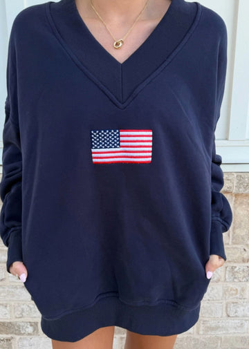 American Dream Sweatshirt ★ Navy - Rock N Rags