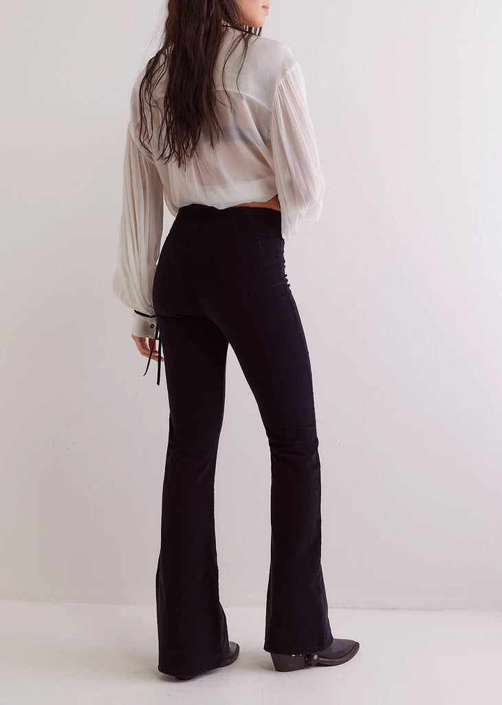 Free People Jayde Cord Flare Pants ★ Black