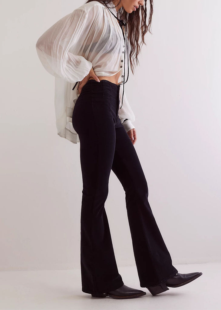 Free People Jayde Cord Flare Pants ★ Black