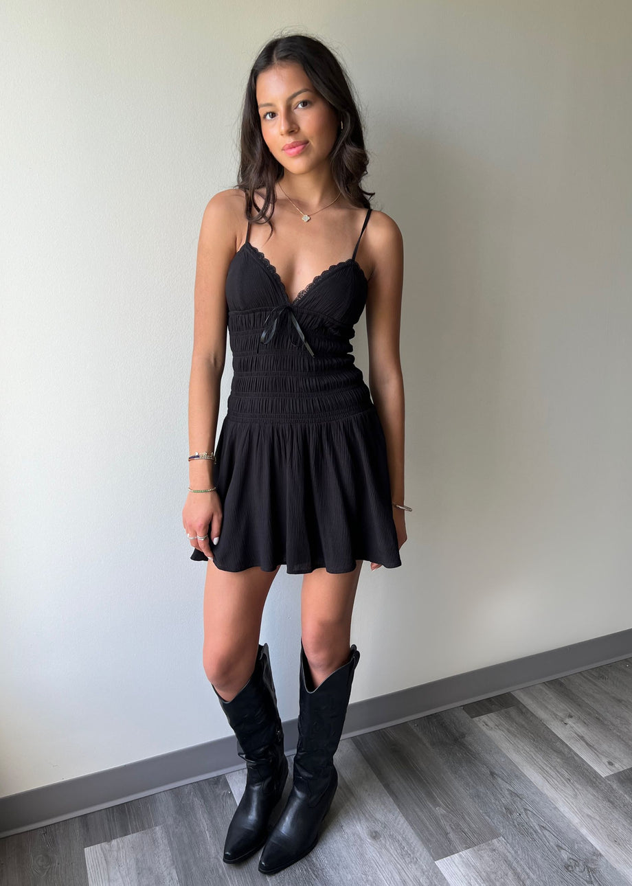 充実の品 Dress Mini Apparently ☆ Rags N Rock – Black ワンピース