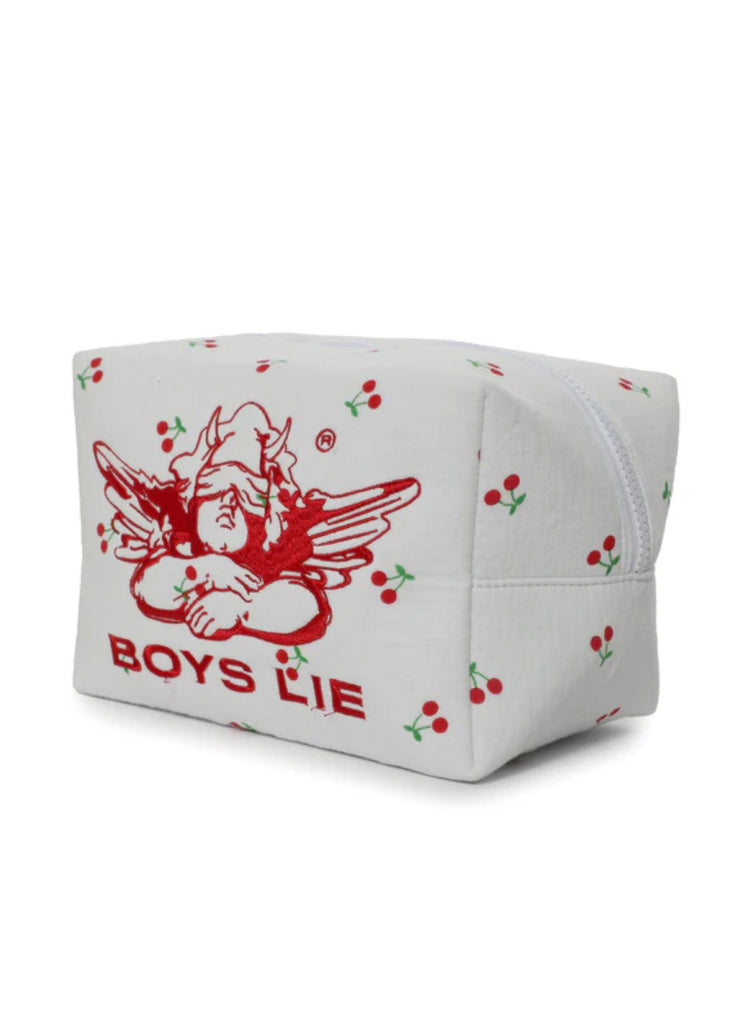 Boys Lie Cherry Pie Pouch ★ White