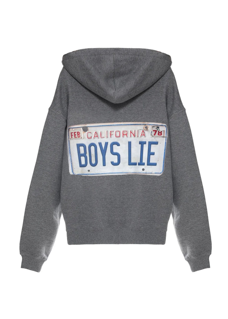 Boys Lie Driver's License Racer Hoodie ★ Grey