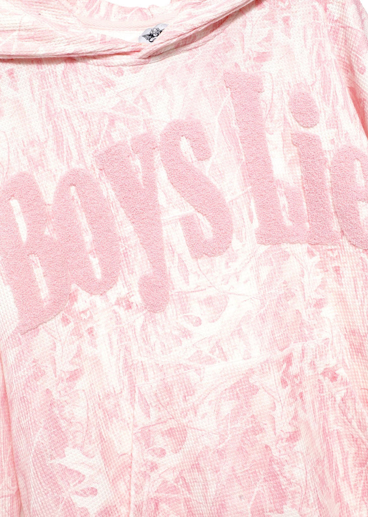 Boys Lie Manhunt Racer Hoodie ★ Pink