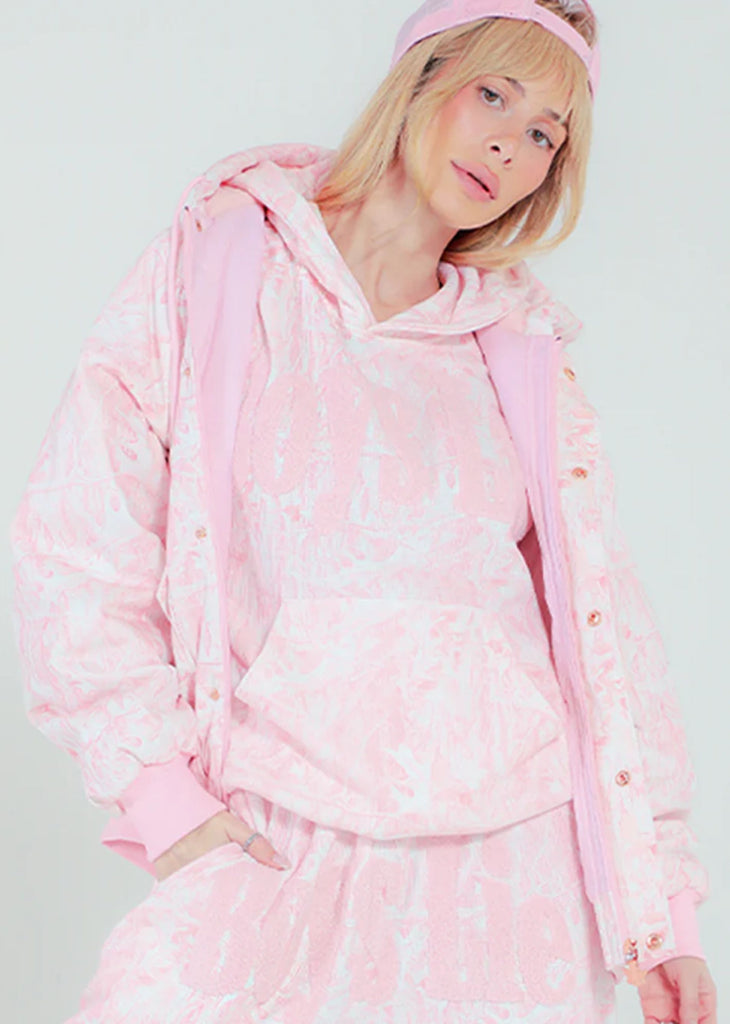 Boys Lie Manhunt Racer Hoodie ★ Pink