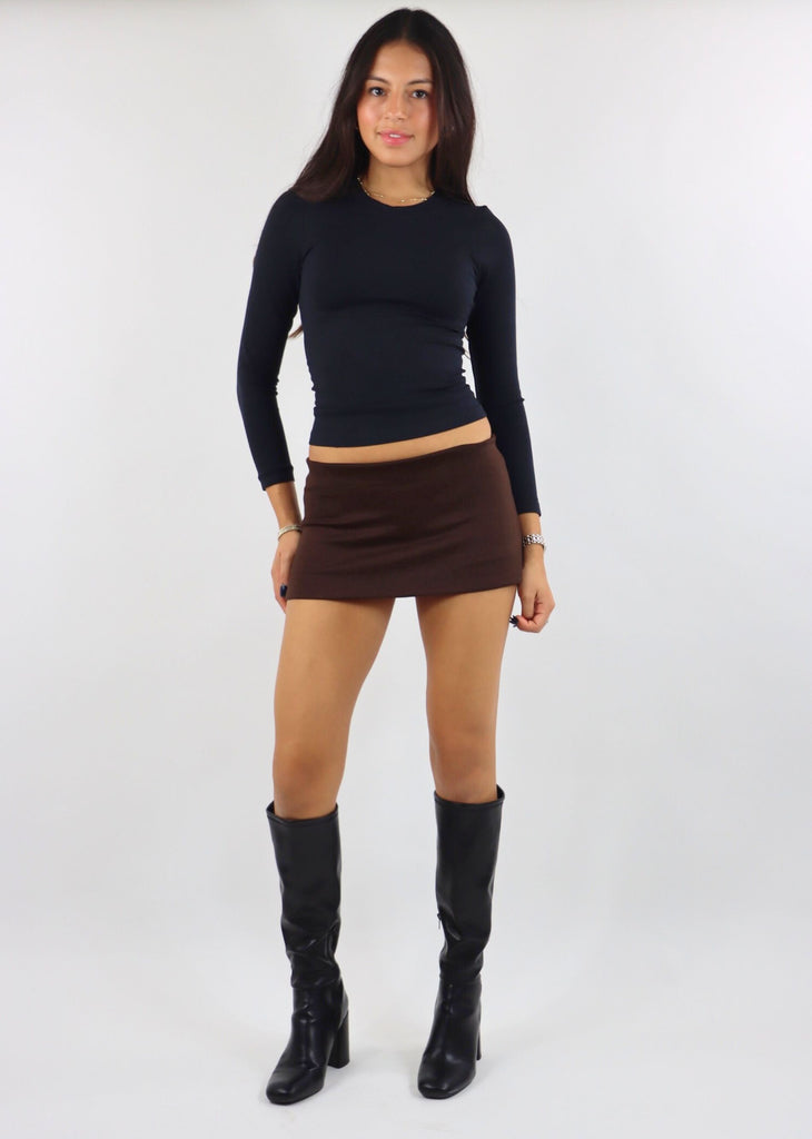 Complicated Micro Mini Skirt ★ Brown