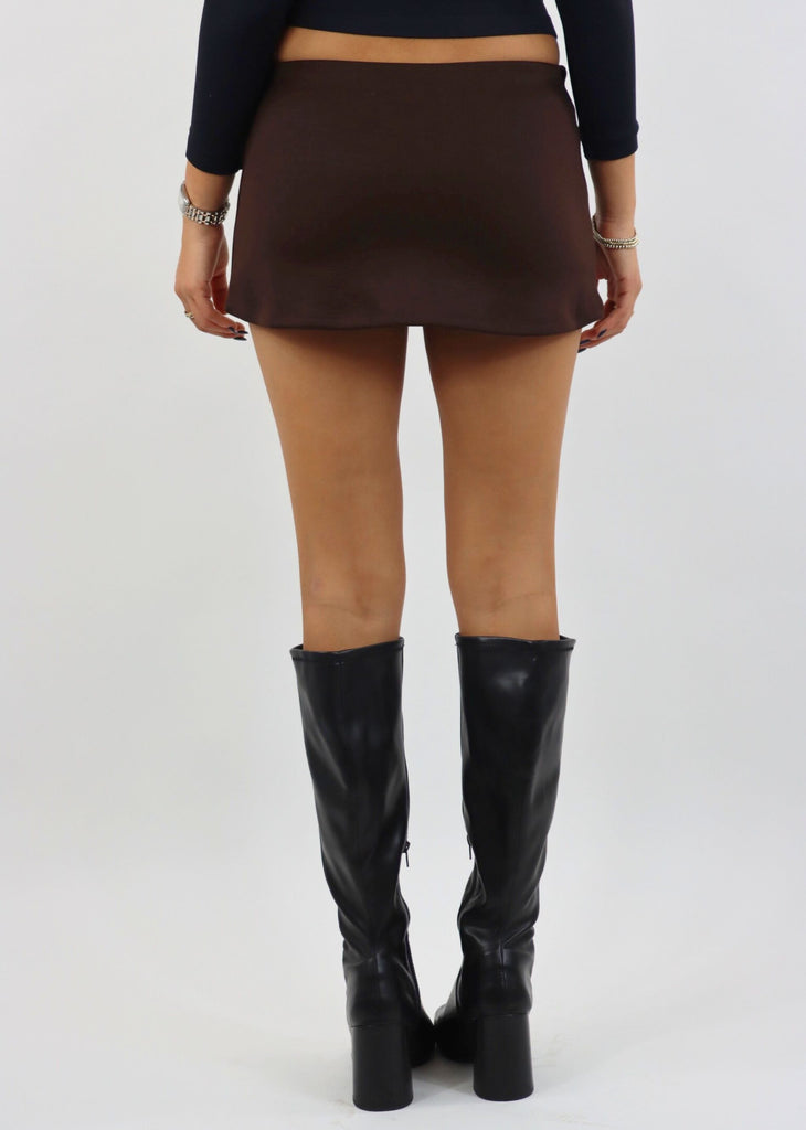 Complicated Micro Mini Skirt ★ Brown