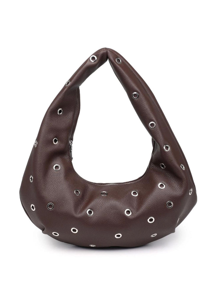 Grommet Shoulder Bag ★ Brown