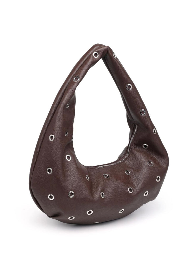 Grommet Shoulder Bag ★ Brown