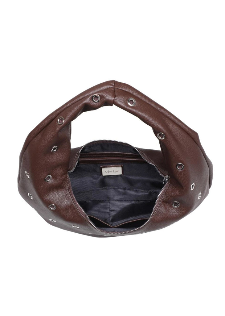 Grommet Shoulder Bag ★ Brown