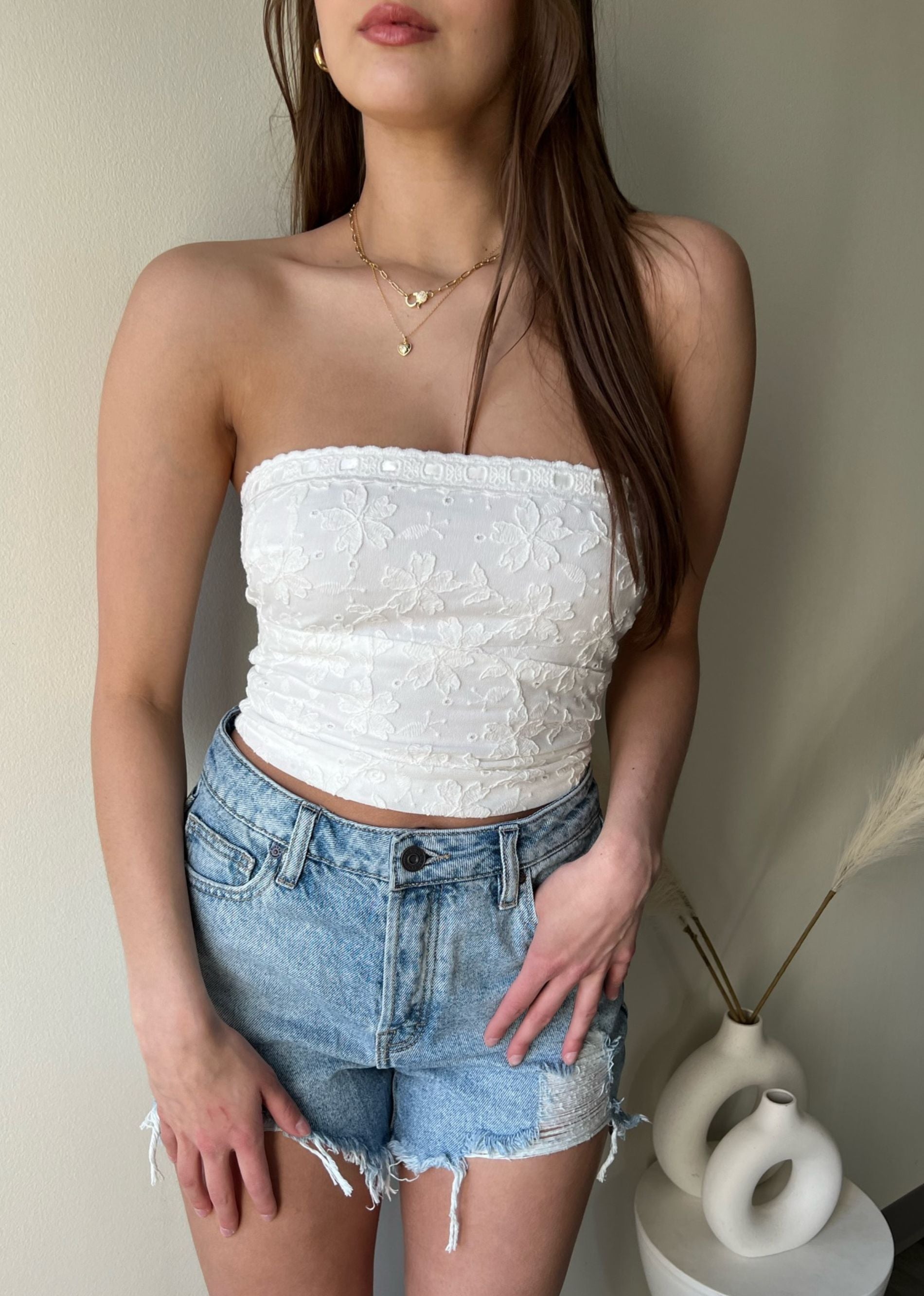 The Difference Tube Top ☆ Light Wash – Rock N Rags