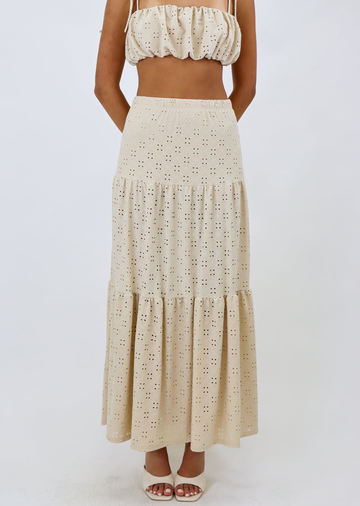 Barefoot Cinderella Maxi Skirt ★ Ivory