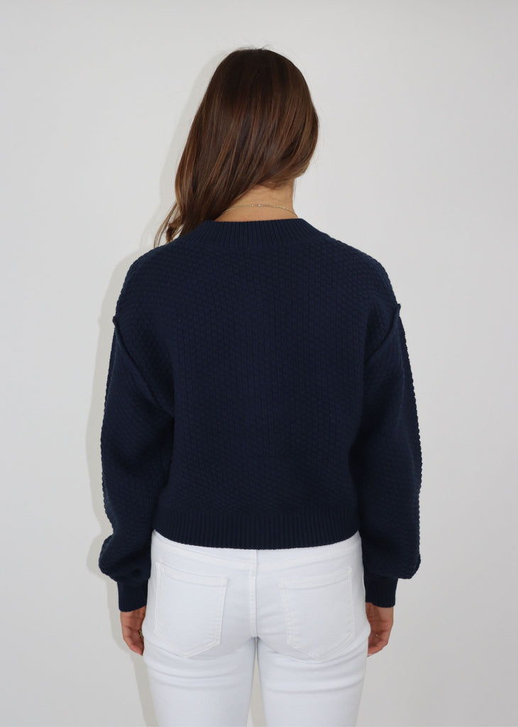 Free People Lila Crop Cardigan ★ Navy