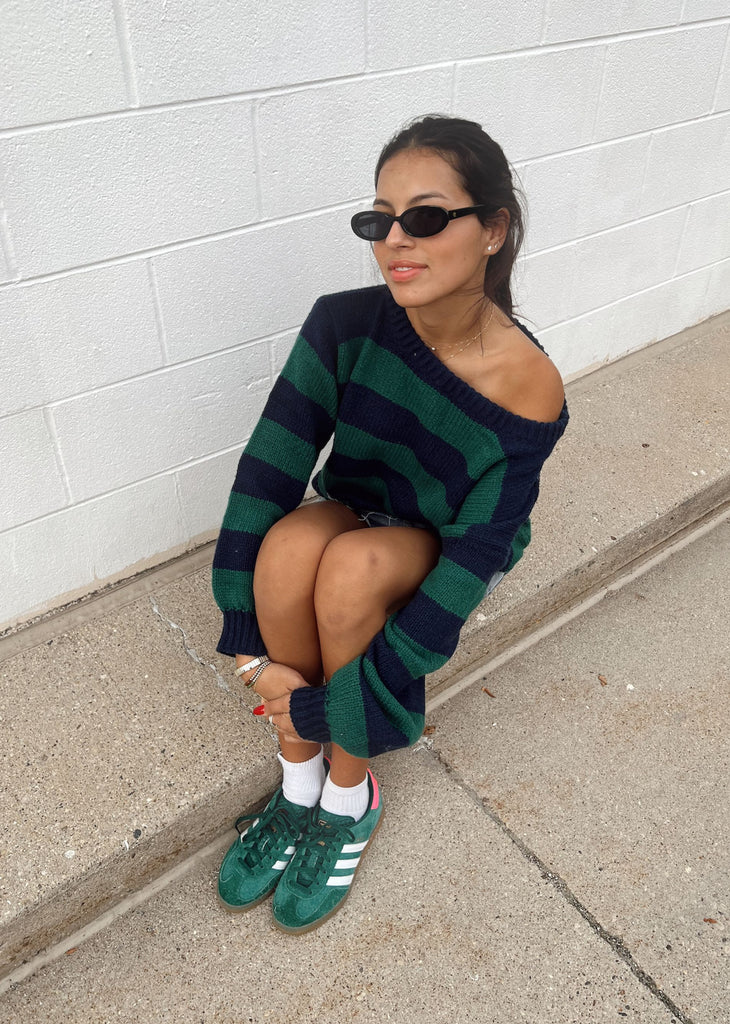 My Favorite Striped Sweater ★ Navy & Green