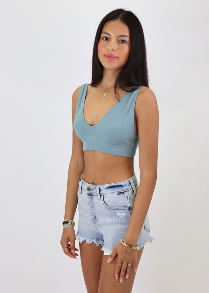 Deeper Well Bralette ★ Blue Grey