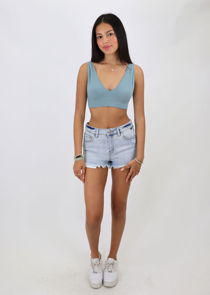 Deeper Well Bralette ★ Blue Grey