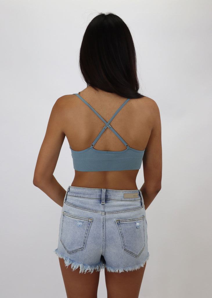 Deeper Well Bralette ★ Blue Grey