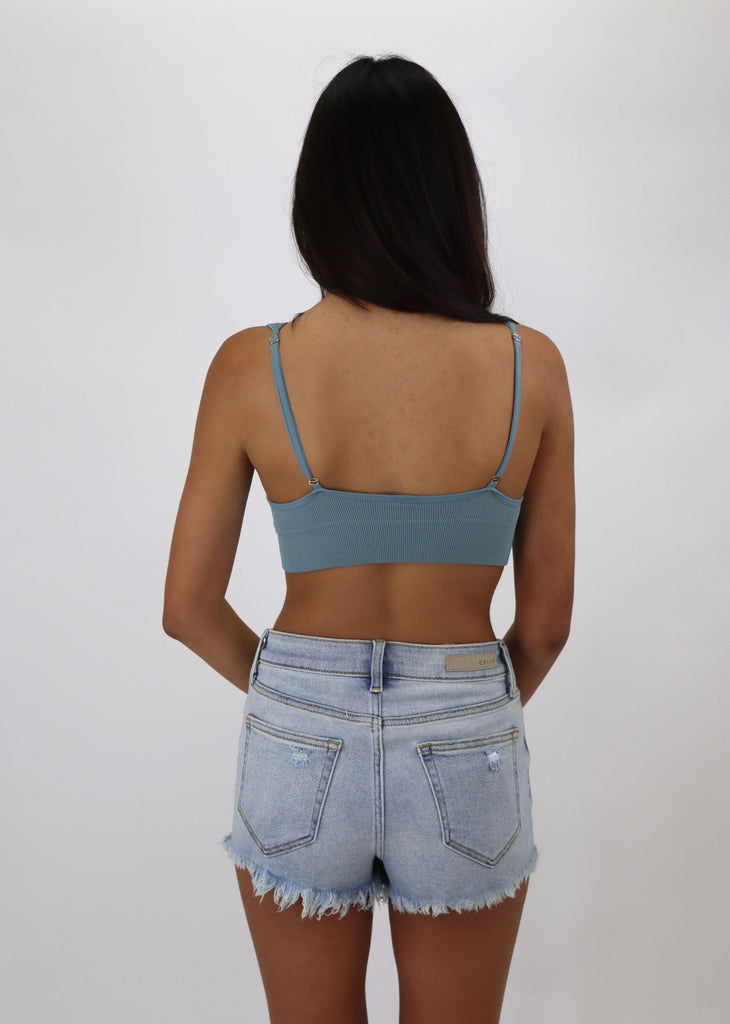 Deeper Well Bralette ★ Blue Grey