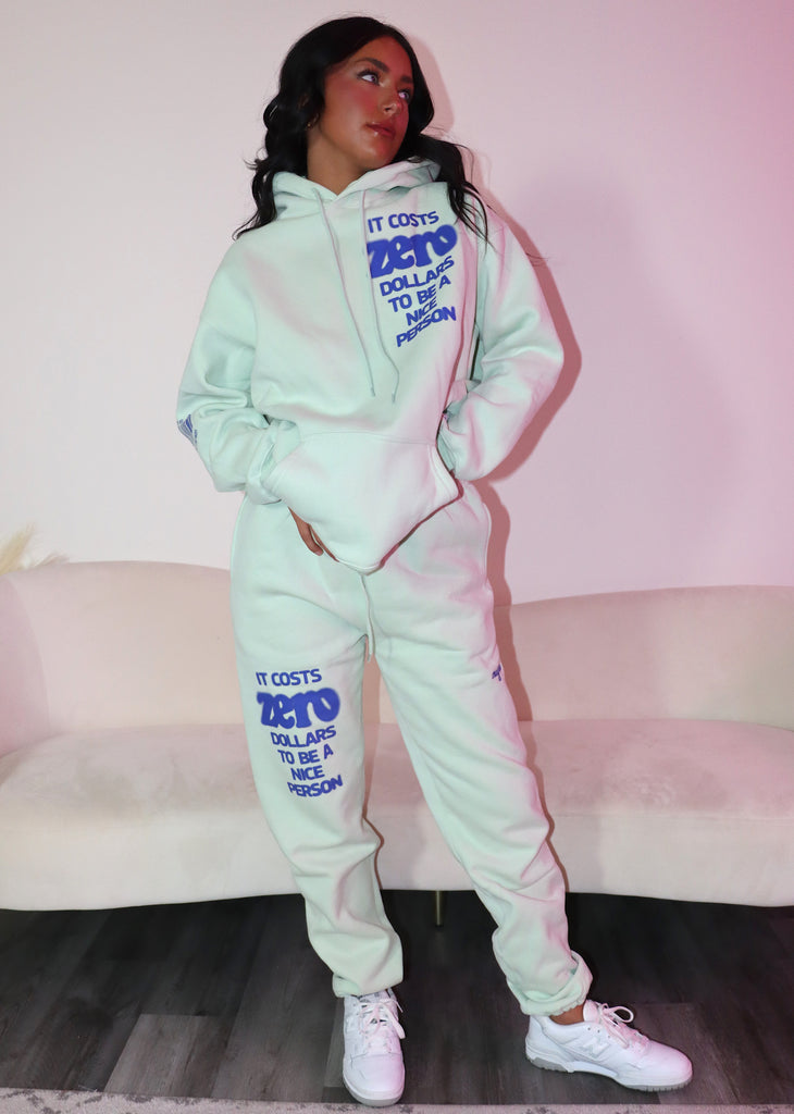 Mayfair It Costs $0.00 To Be A Nice Person Sweatpants V2 ★ Mint