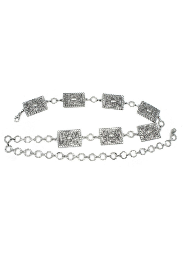 Rectangle Chain Belt ★ Silver