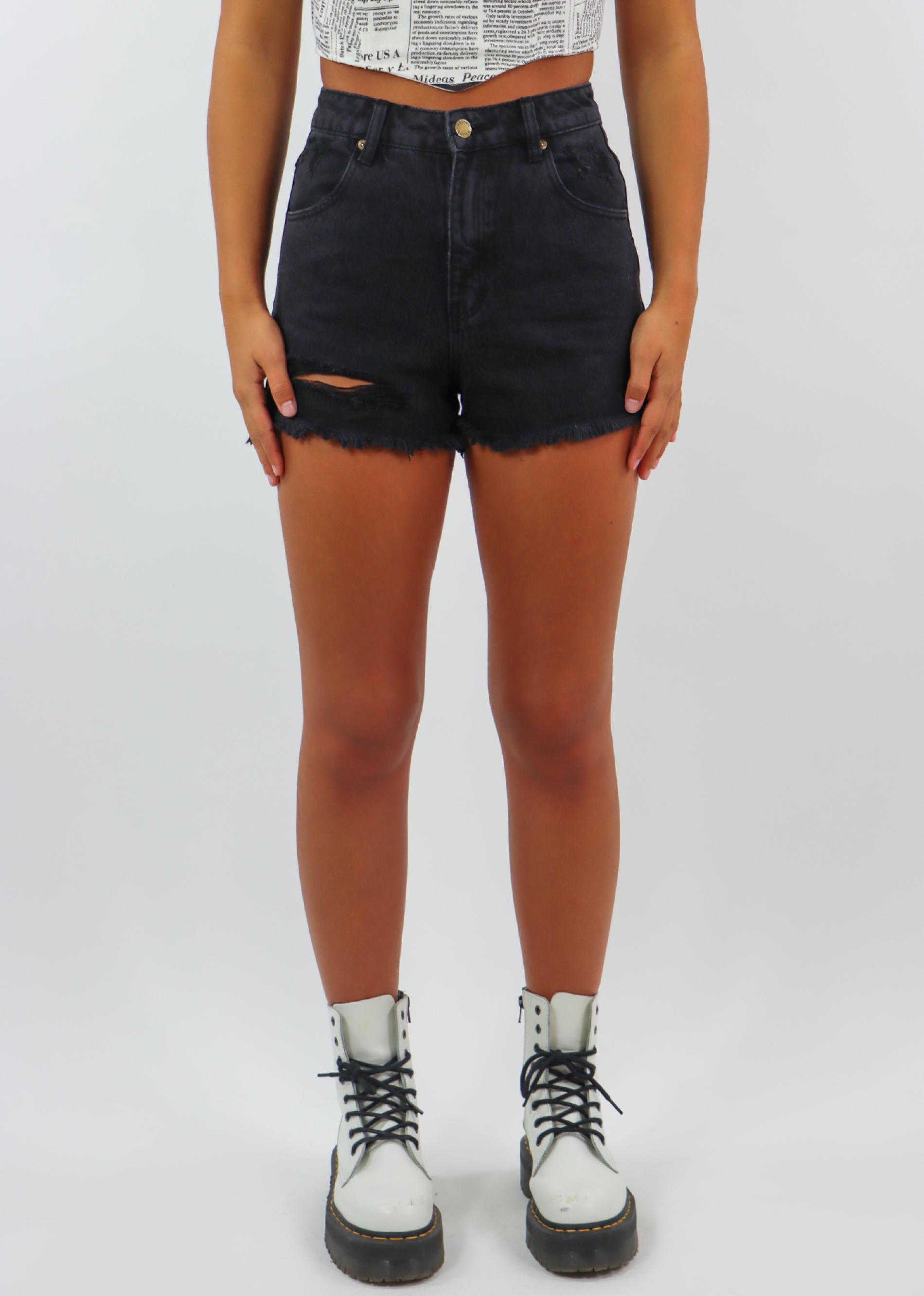 Rolla's Vamos A La Playa Jean Shorts ☆ Black – Rock N Rags