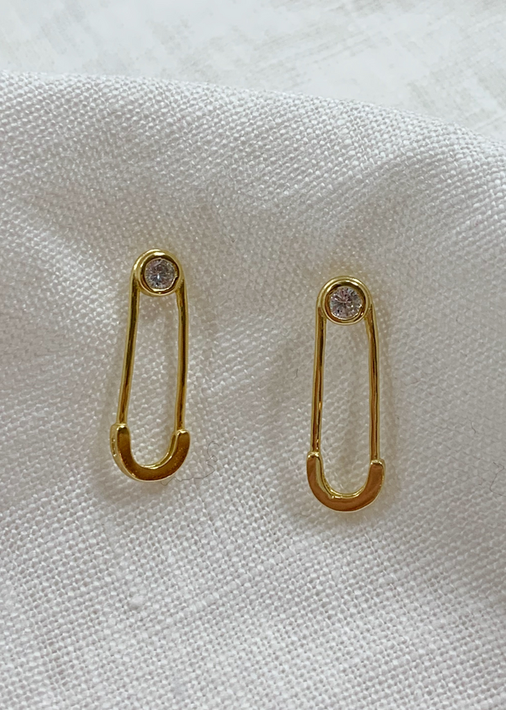 Pin Post Earrings ★ Gold And Silver