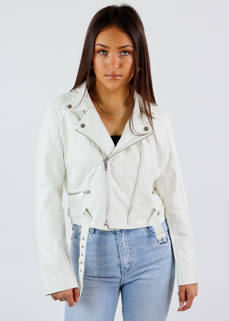 Mastermind Leather Jacket ★ White