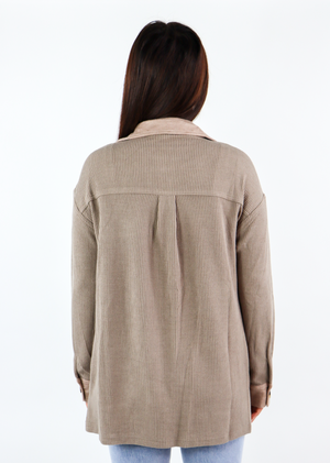 When I Needed You The Most Shacket ★ Taupe