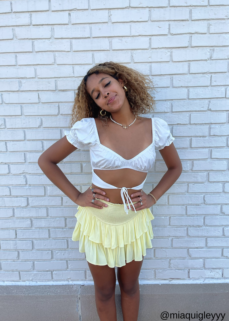 Sunshine Daydream Skirt ☆ Pastel Yellow – Rock N Rags