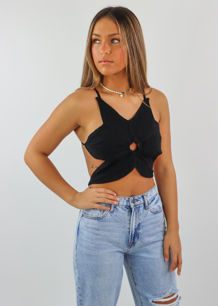 Bed Of Roses Top ★ Black