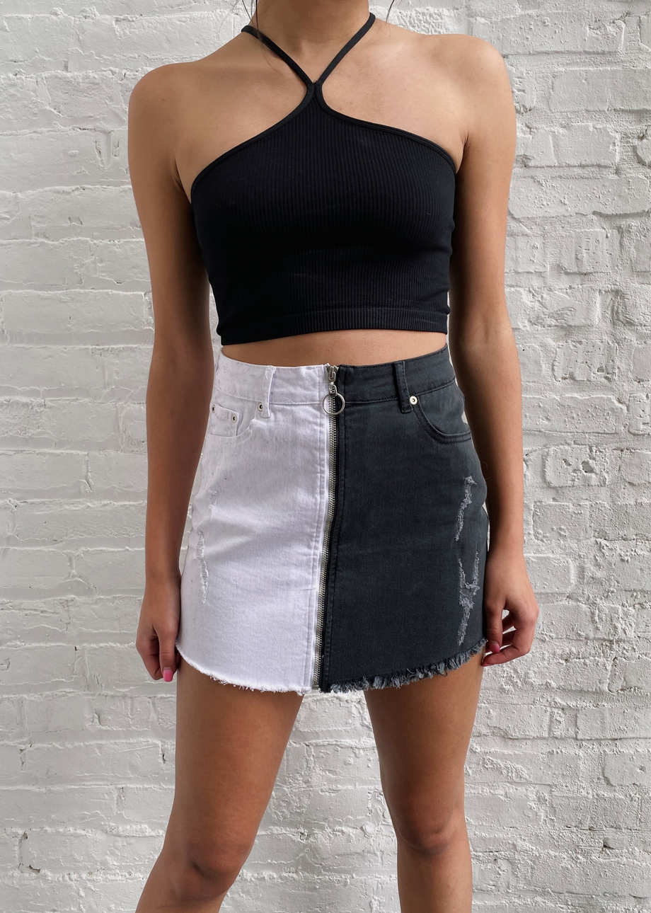 White Denim Skirt - Buy White Denim Skirt online in India