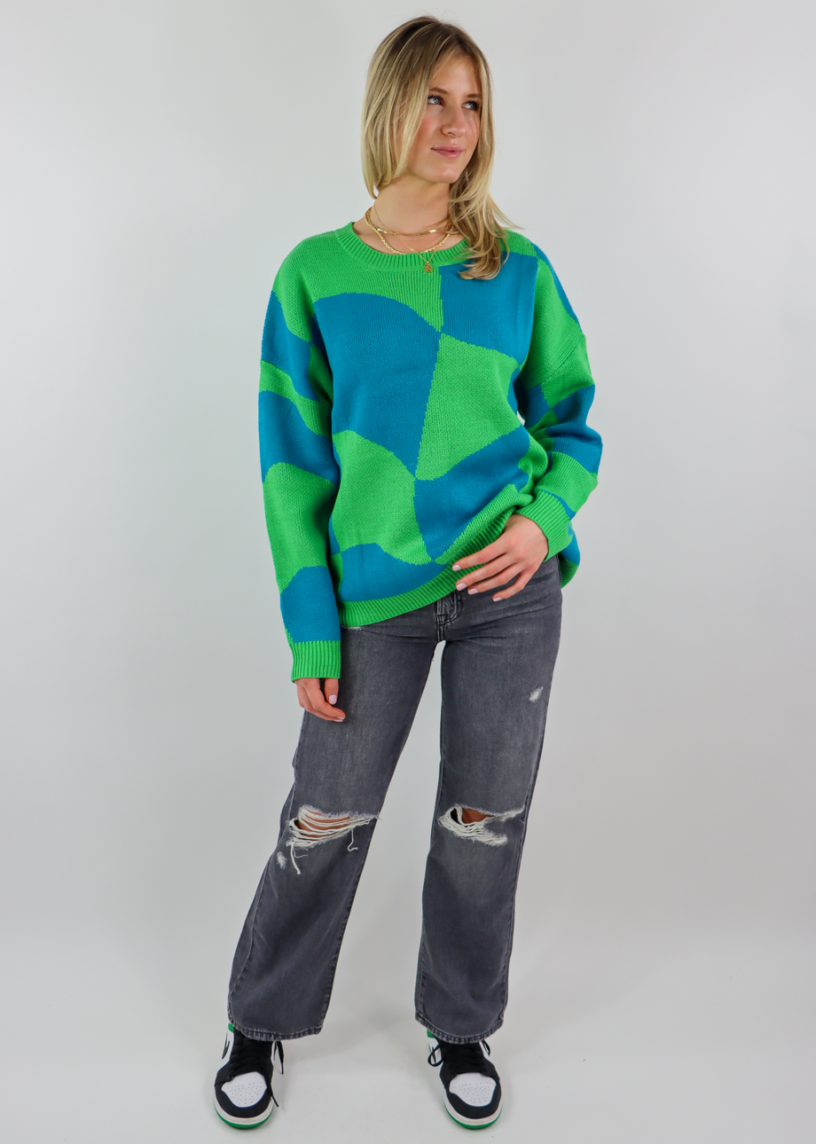 Neon blue sweater online