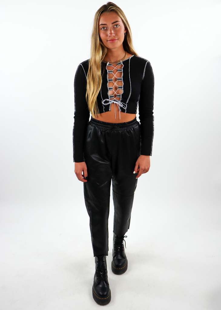 Gimme What I Want Long Sleeve Top ★ Black