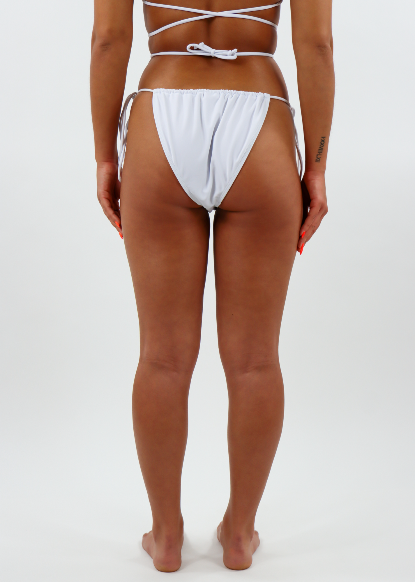 High rise side 2024 tie bikini bottom