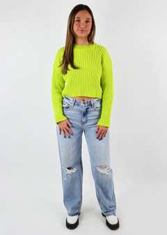 Open Arms Sweater Lime Rock N Rags