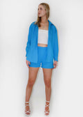 One Of Us Shorts ★ Neon Blue