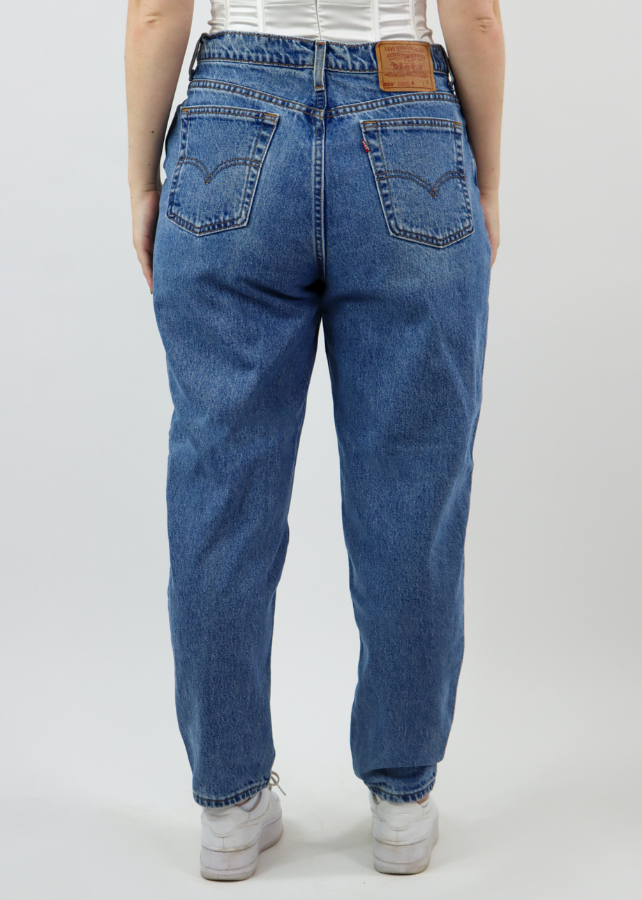 High Waist Vintage Levi's Denim Mom Jean Shorts - Style a Go-Go