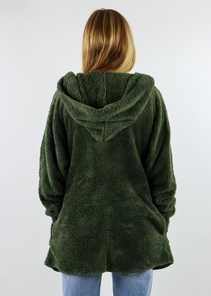 Fuzzy Jacket ★ Olive