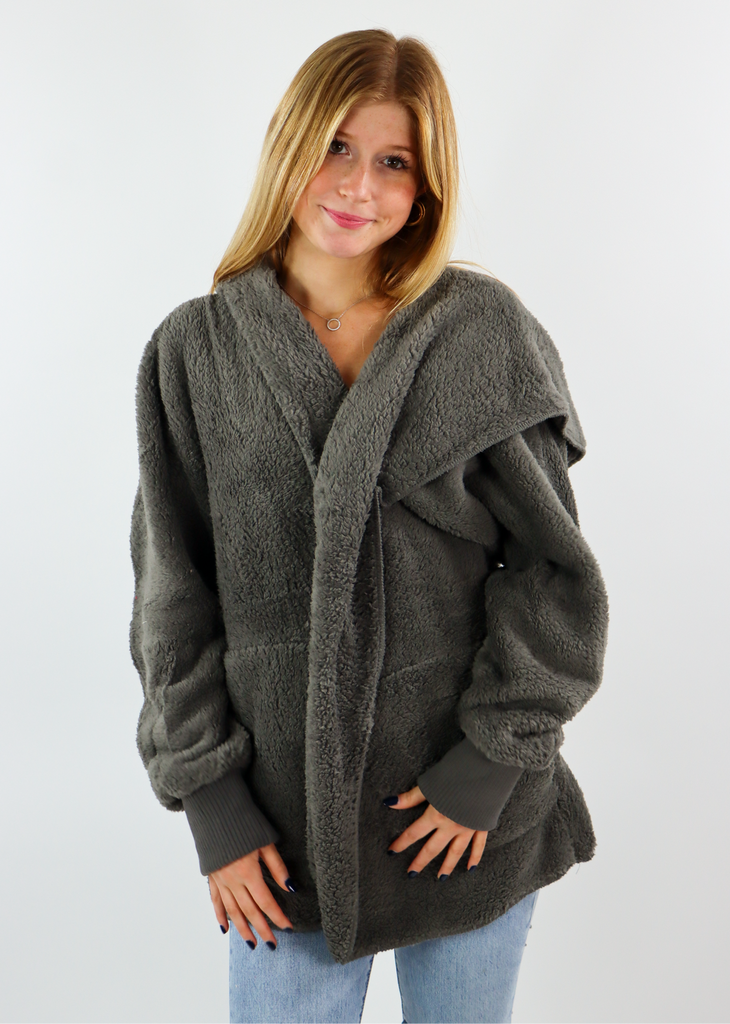 Fuzzy Jacket ★ Grey